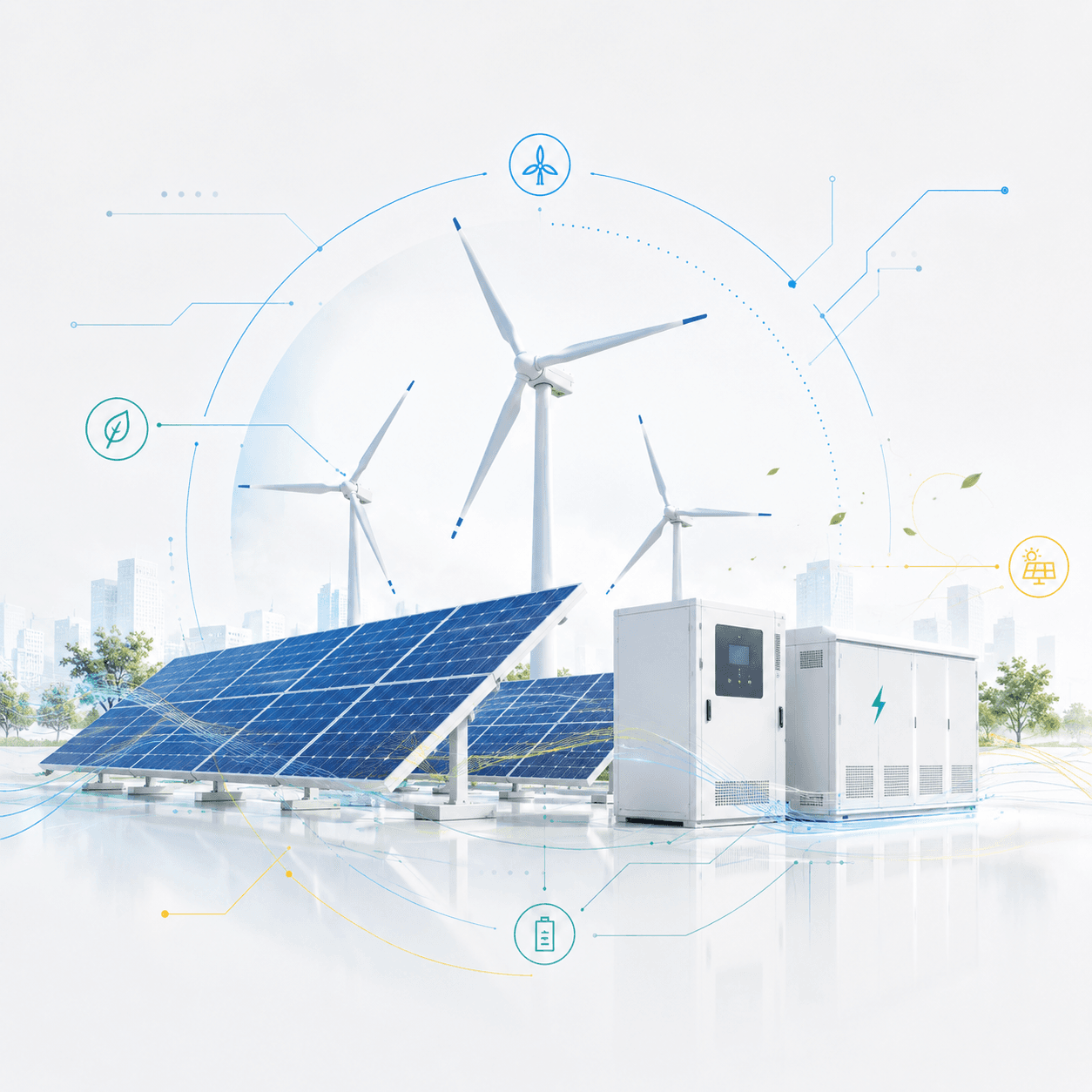Renewable energy solutions and solar equipment exhibits at the expo